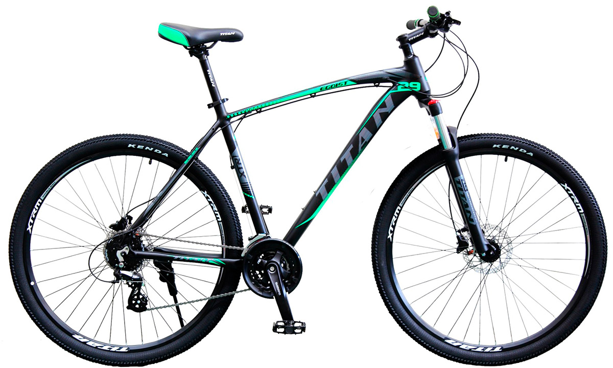 Фотография Велосипед Titan Egoist 29" (2019) 2019 Черно-зеленый
